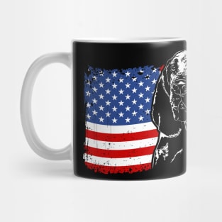 Proud Bracco Italiano American Flag patriotic dog Mug